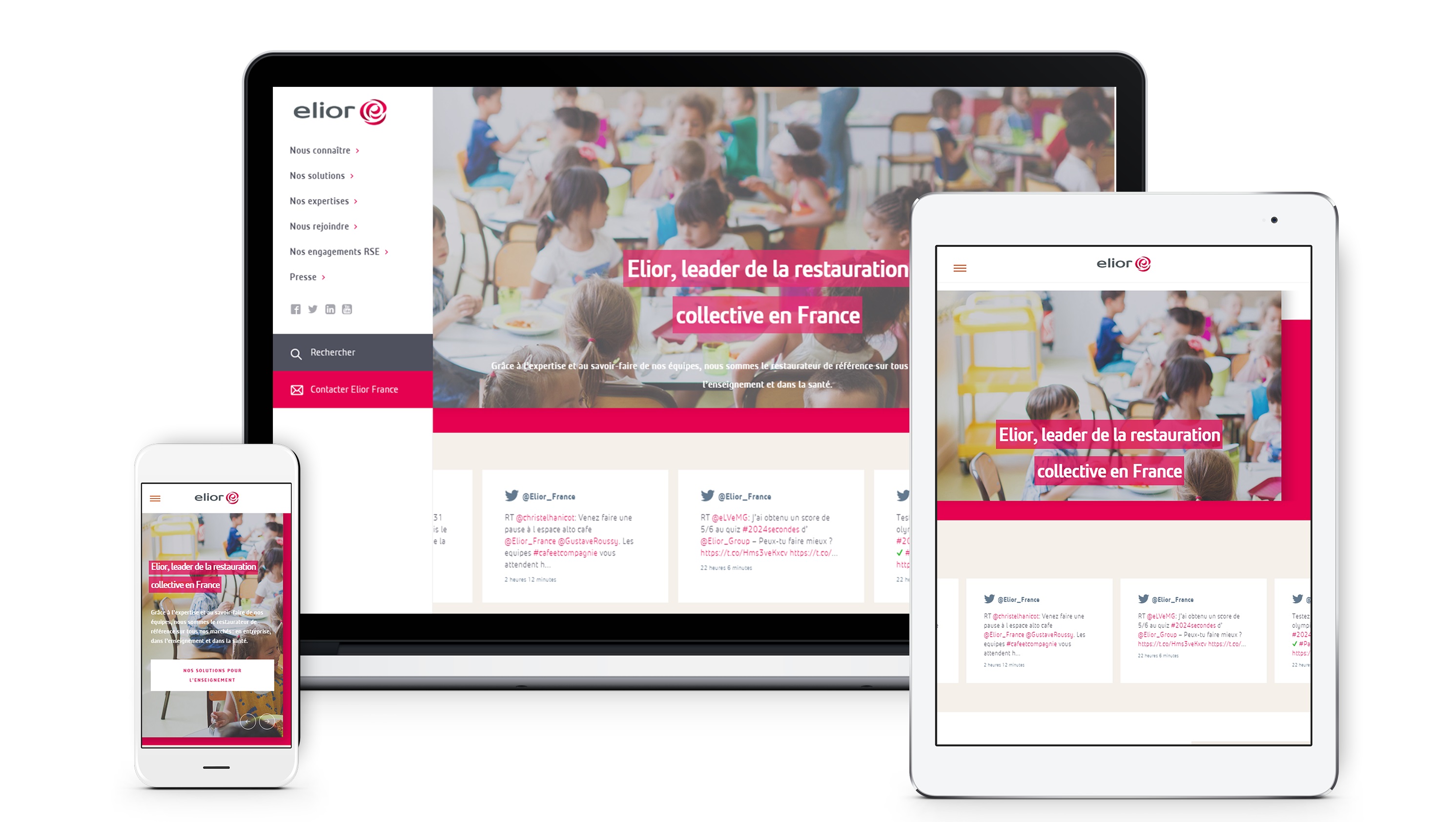Elior Group rénove sa galaxie web et annonce la fin des sites corporate traditionnels Elior Group